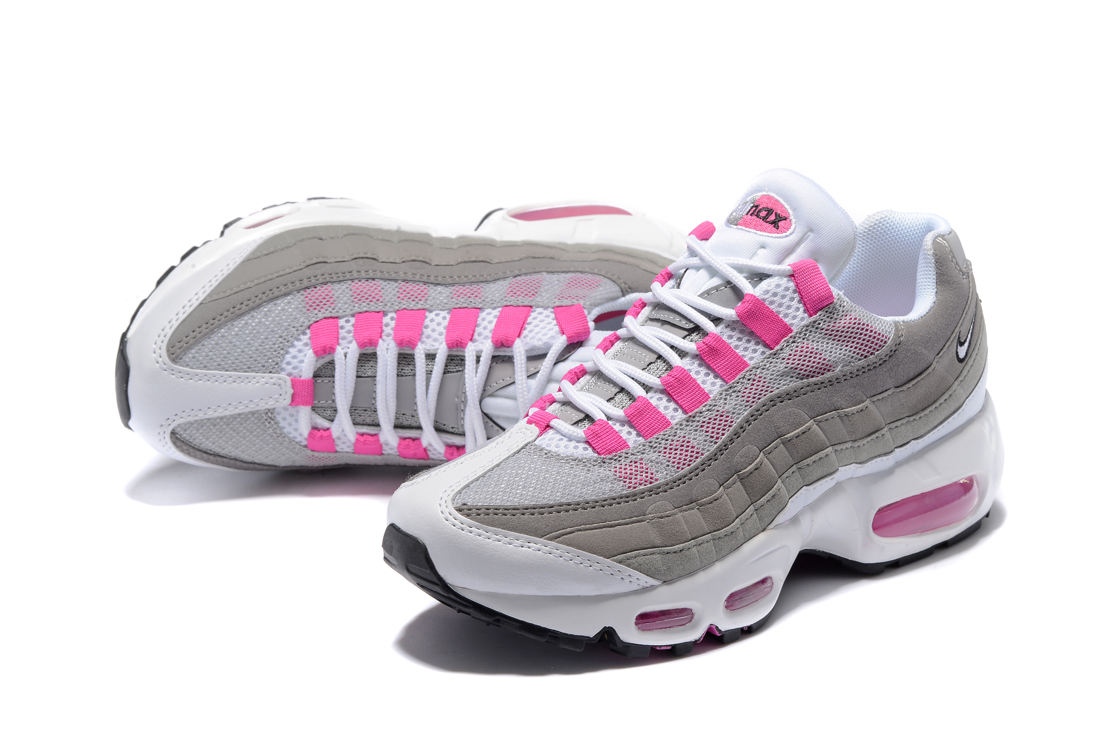 Nike Air Max 95 SneakerBoot Grey Pink For Women